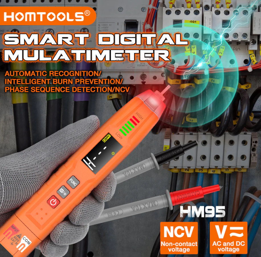 HOMTOOLS HM95 PEN TYPE SMART MULTIMETER 600V AC/DC 4000