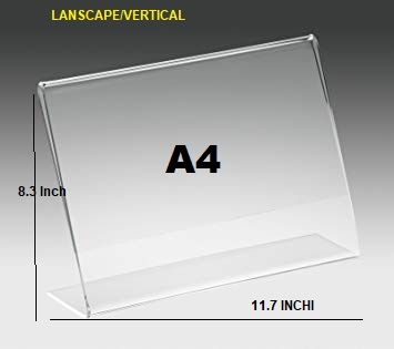 A4 Landscape Acrylic Information Holder