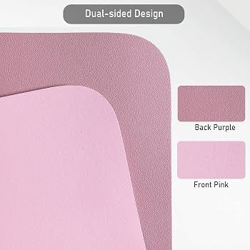 High Quality Waterproof PU Leather Mousepad Keyboard Mat (Stitched) Pink Purple pad,80 X 40CM MP-6030-KK