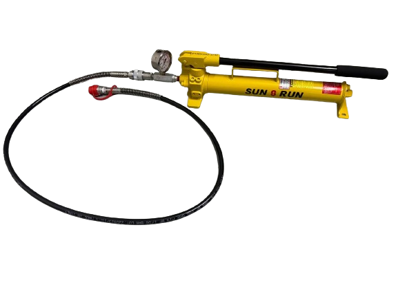Sun Run Hydraulic Hand Pump Set (with hose and pressure gauge)