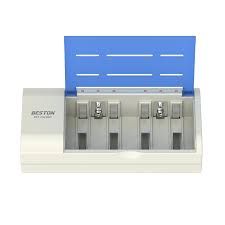 Beston C821BW 4-slot Charger Ultra compatible 1-4 AA/AAA/C/D and 1-2 9V Ni-MH/Ni-Cd