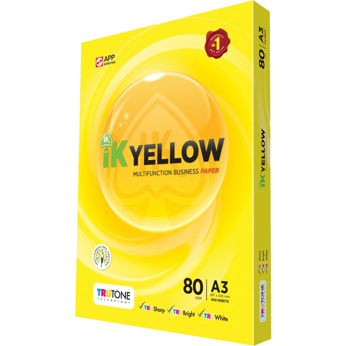 IK Yellow (Indah Kiat) A4 paper 80 gsm 500 Sheets