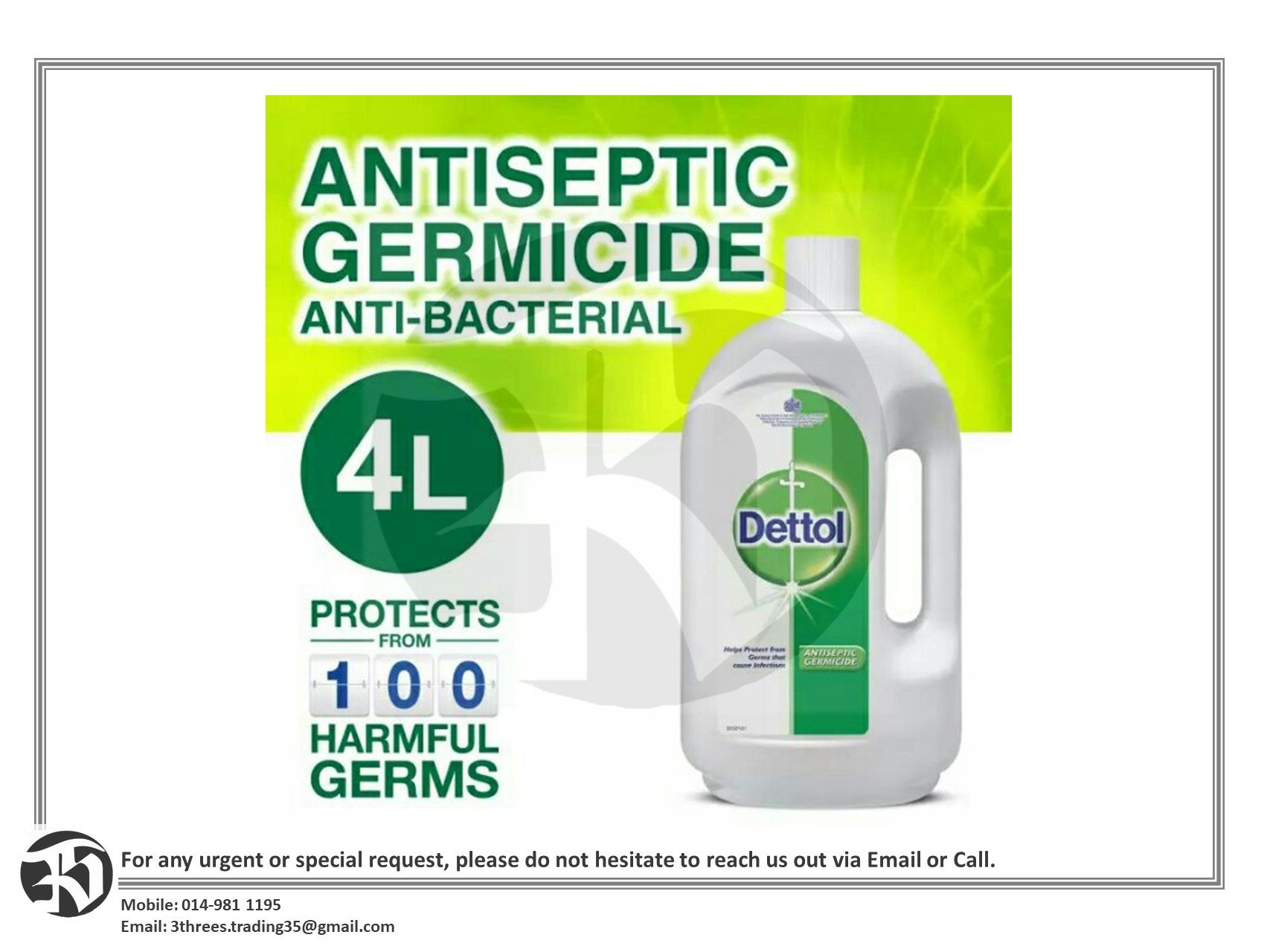 DETTOL LIQUID 4L