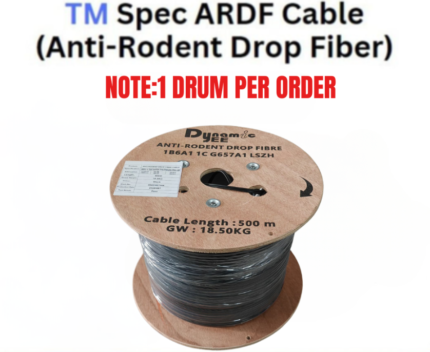 TM SPECIFICATION ARDF – ANTI-RODENT DROP FIBER 1CORE (PER DRUM) AR101 (NOTE: 1 DRUM PER ORDER)