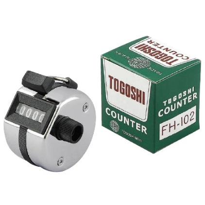 TOGOSHI HAND TALLY COUNTER TOOL FH-102/FH-102 P
