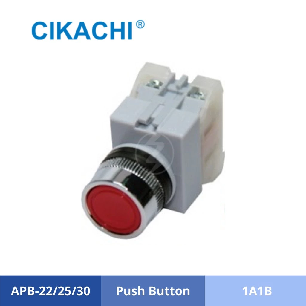 CIKACHI APB FLAT HEAD PUSH BUTTON SWITCH 22/25/30MM (1a1b)