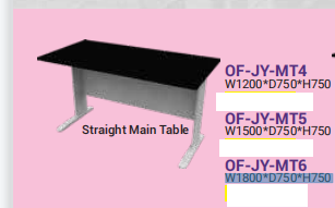 OFIS JAY SERIES TABLES _ BLACK TOP / WHITE BASE