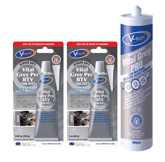 V-TECH RTV GASKET MAKER VITAL GREY PRO RTV (VT152) GREY COLOUR 85GM