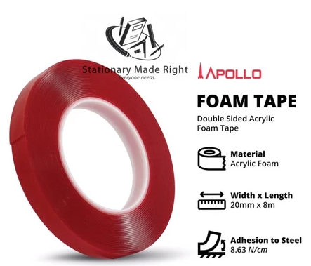 Acrylic Foam Tape adhesive tape 20mm x 8m