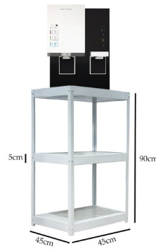 Heavy Duty Water Filter Purifier Rack Rak Cuckoo Meja Coway 3 Tier Square White Table 45cm x 45cm x 90cm