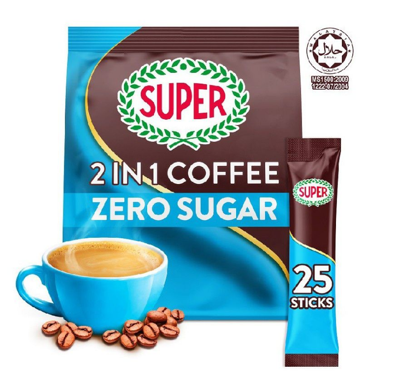 Super Coffee Zero Sugar 2 in 1 (25 x 12g)
