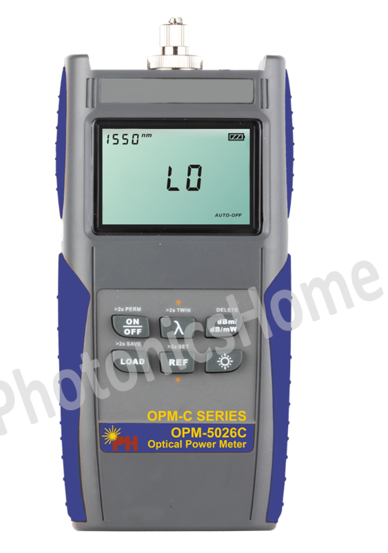 OPTICAL POWER METER C-SERIES, STORAGE, -50 TO +26DBM, SC/UPC