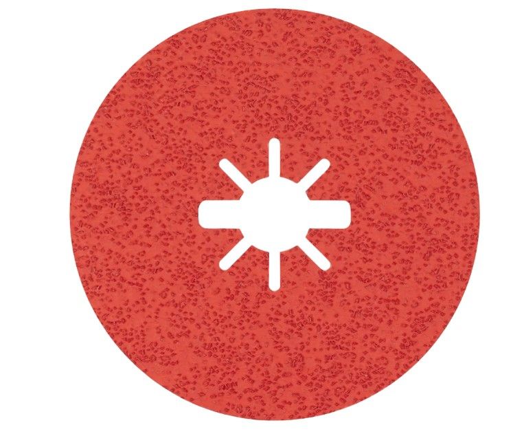 BOSCH EXPERT R782 PRISMA CERAMIC X-LOCK FIBRE DISC 125 MM, 22.23 MM, G 120, 5-PC (2608621811)