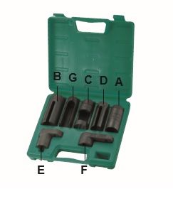JONNESWAY 7PCS SENSOR SENDING UNIT SOCKET SET