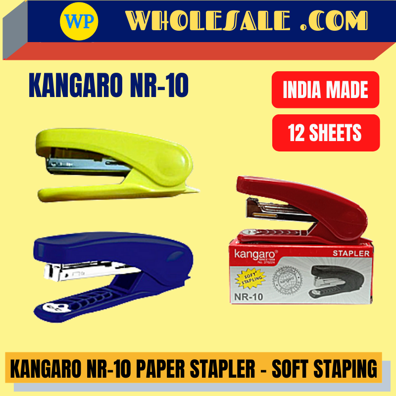 KANGARO / STAPLER / NR-10 / SOFT STAPING / OFFICE STAPLER / PAPER STAPLER
