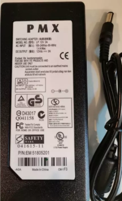 PMX BRAND REGULATED SWITCHING POWER ADAPTER