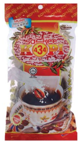 KOPI 490 KOPI 434 KOPI O KOSONG COFFEE BAG 20S X 9G (BLACK COFFEE)