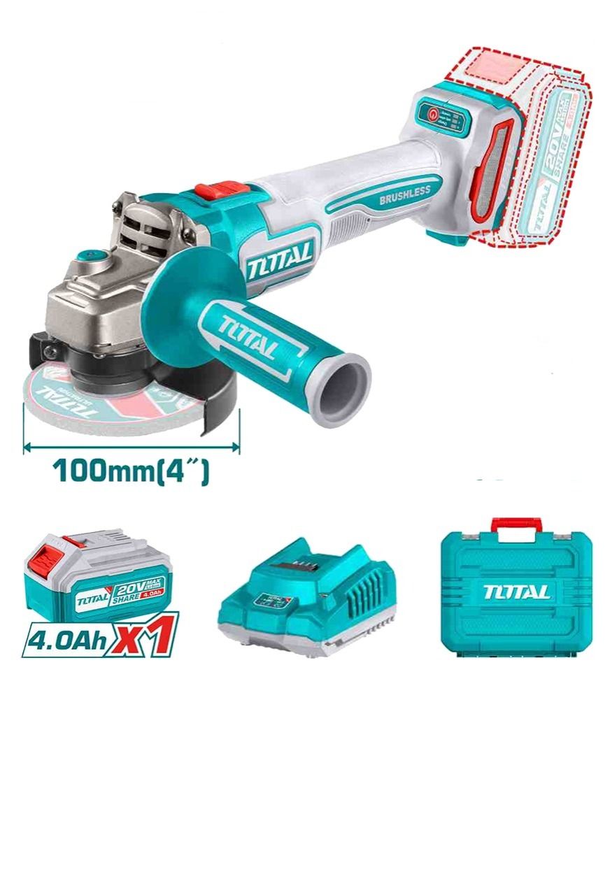 20V 4.0AH 鈥楾otal鈥�Angle Grinder