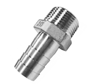 STAINLESS STEEL SS FITTING - HOSE NIPPLE 3/4"