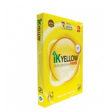 A4 80GMS IK YELLOW PAPER- 500'S