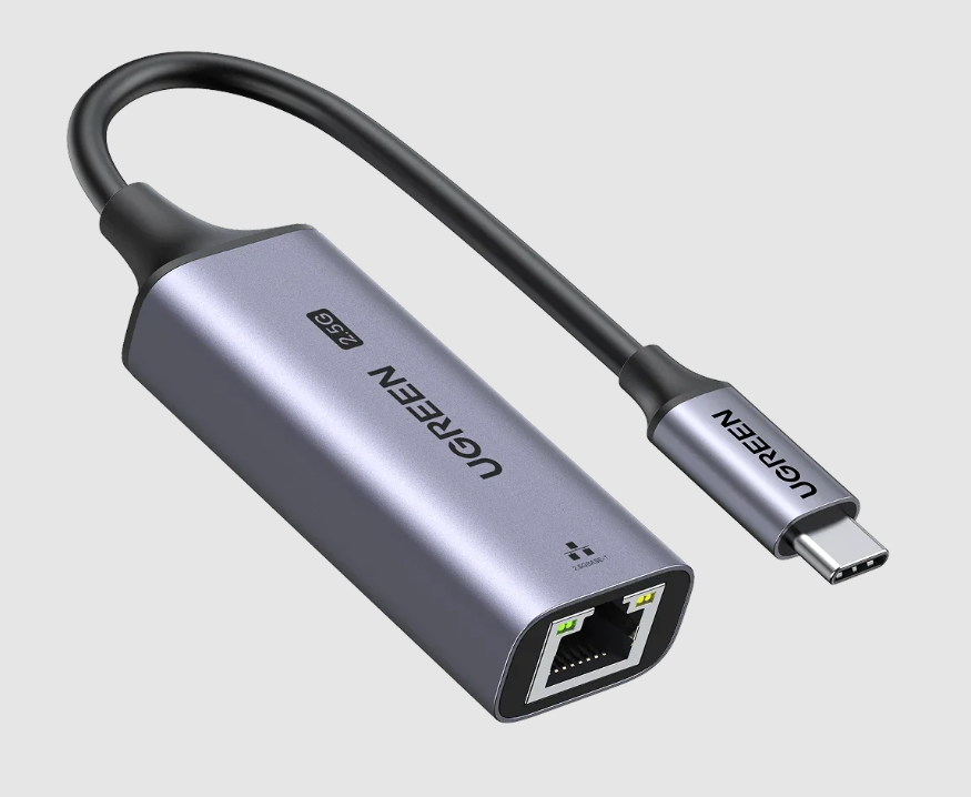 UGREEN PACK USB C OR USB A TO ETHERNET ADAPTER 2.5G RJ45 TO THUNDERBOLT