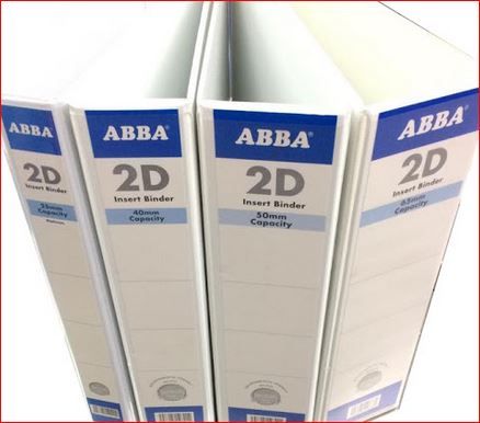 ABBA PVC RING FILE 40MM