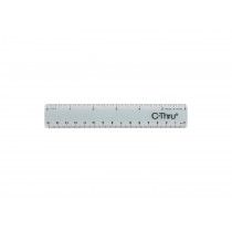 Ruler 6" Thick Plastic