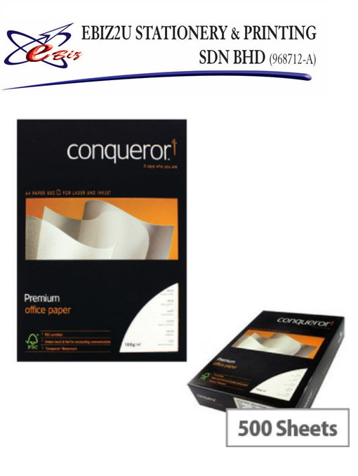 Conqueror Paper A4-100gsm -500pcs per ream