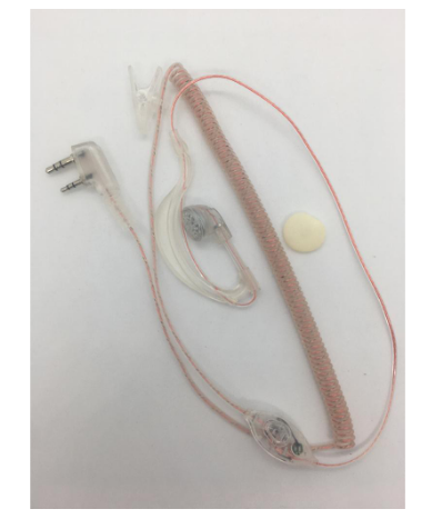 Spring design Transparent Earpiece Walkie Talkie