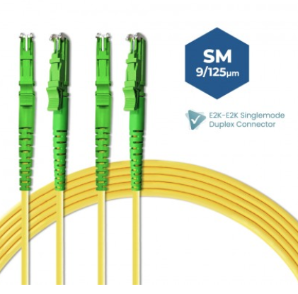 E2K/APC-E2K/APC SINGLEMODE DUPLEX FIBER OPTIC PATCH CABLE / INDOOR 3M 5M 10M 20M 30M