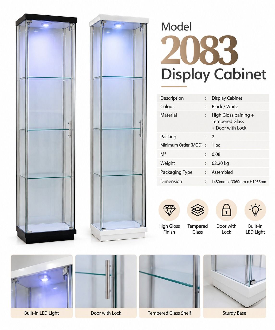 Display Cabinet – Model 2083