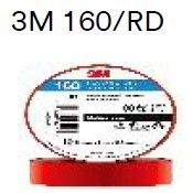 3M 160/RD, 3M鈩�TEMFLEX鈩�VINYL ELECTRICAL TAPE 160, RED, 18MM X 10M. 100 ROLLS/CASE.