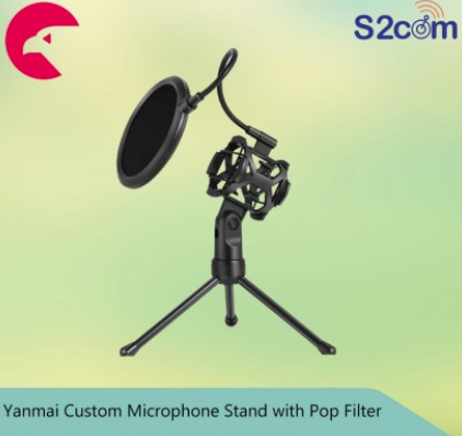 Yanmai Custom Microphone Stand With Pop Filter (HR121-PS2)