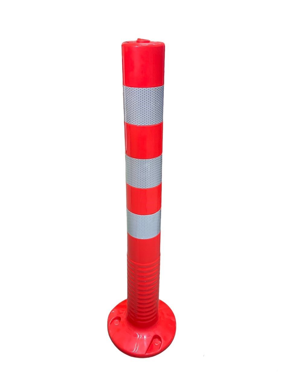 TRAFFIC CONE SAFETY CONE FLEXIBLE POLE DELINEATOR POST QUALITY PU MATERIAL (FREE SCREWS)
