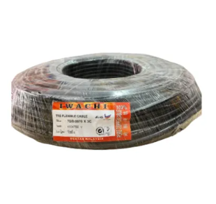 SE SETIA ELECTRIC PRIMIER 70/0.76MM X 3C FLEXIBLE CABLE (BLACK)