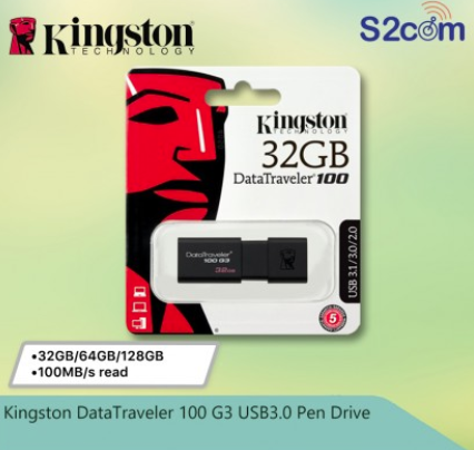 Kingston DataTraveler 100 G3 USB3.0 Pen Drive