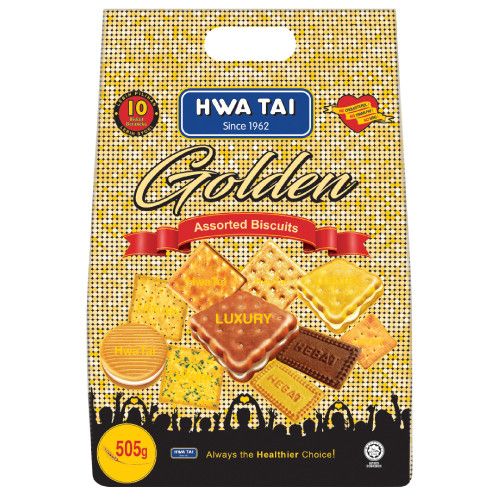 HwaTai Golden Assorted Biscuits 505g