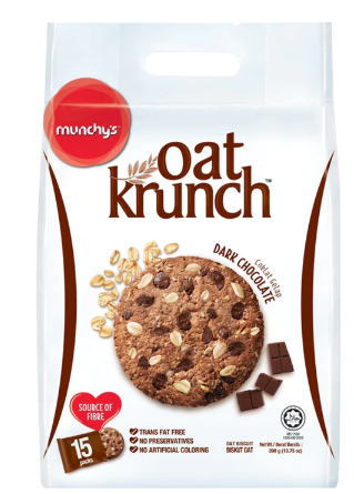 *Munchy's Oat Krunch Biscuit 390g - Dark Chocolate
