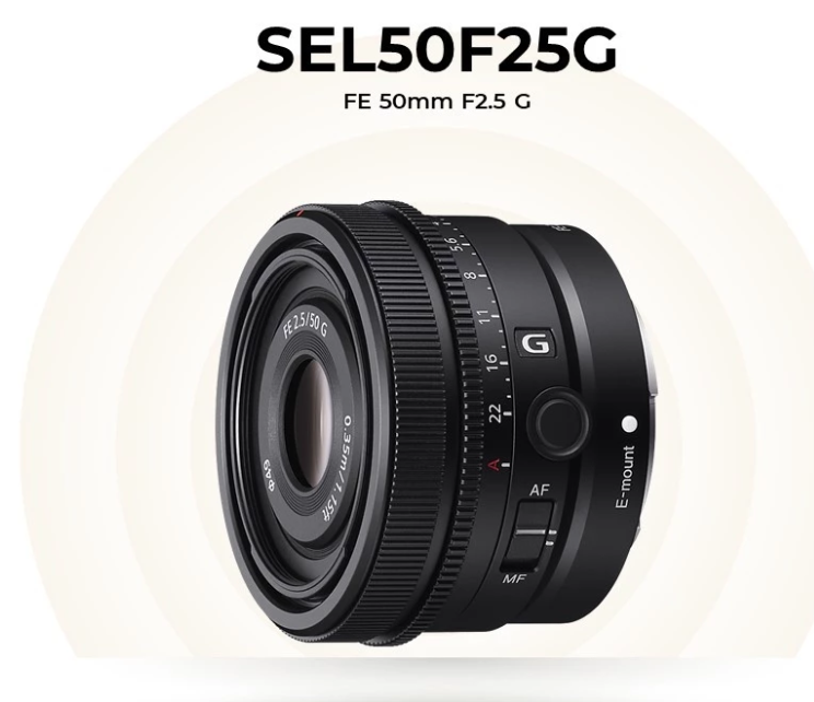 SONY SEL50F25G (FE 50MM F2.5 G) LENS