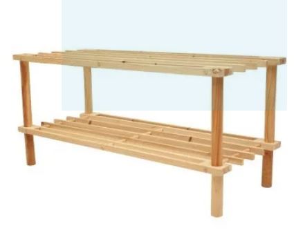 Comel Wooden Shoe Rack 2 Tier (L54 x W26 x H30cm) MH-2TIER