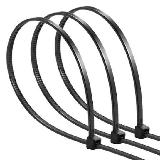 Cable Tie, 300 X 7.0 mm, Black Nylon
