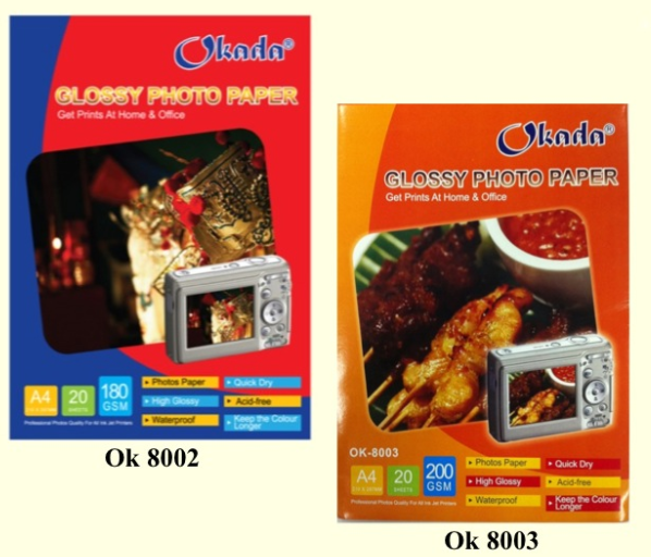 GLOSSY PAPER / Okada / Glossy Paper / Photo Paper / Okada Glossy Paper