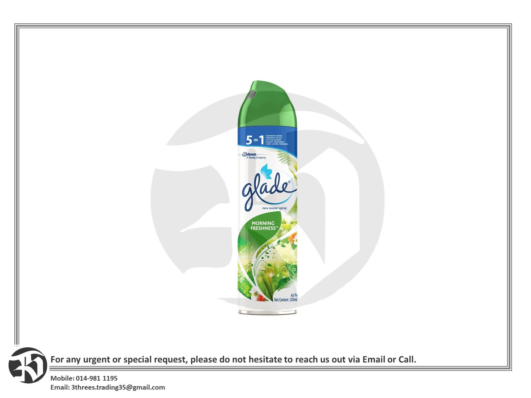 Glade Aerosol Morning Freshness (320ml)