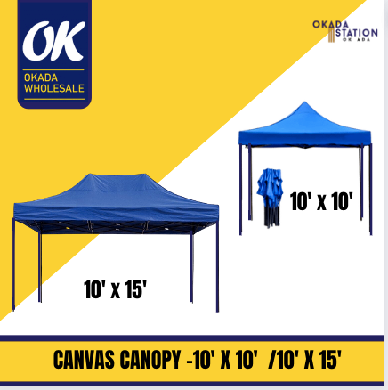 CANVAS CANOPY -10' X 10' / 10' X 15' / CANOPY