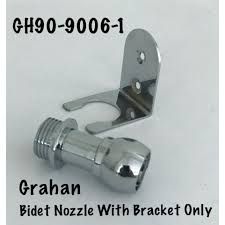 BLITON 17 HEAVY DUTY CHROME BIDET NOZZLE HEAD WITH BRACKET TOILET SPRAY HEAD ONLY