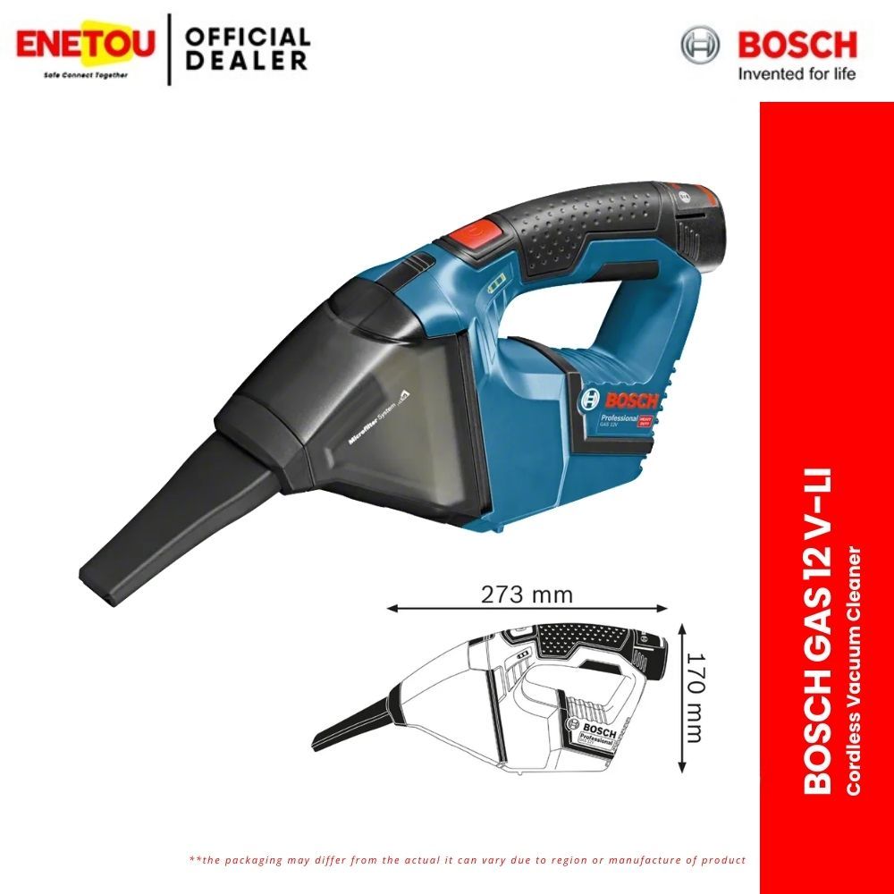 BOSCH GAS 12 V-LI Cordless Vacuum Cleaner