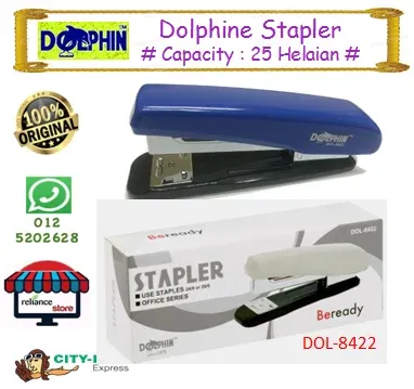 DOLPHIN Stapler No. HD 50 # DOL-8422 # Stapling Capacity - 25 Helaian # RP0638 ( KTT : 1 Unit )