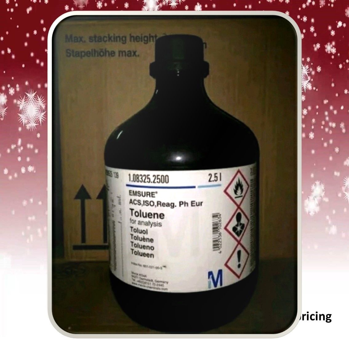 MERCK *MERCK Sigma-Aldrich TOLUENE analysis EMSURE® ACS,ISO,Reag. Ph Eur - 1083252500 [2.5l]