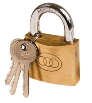 Tri-circle V-264 Padlock 38mm w/ Keys