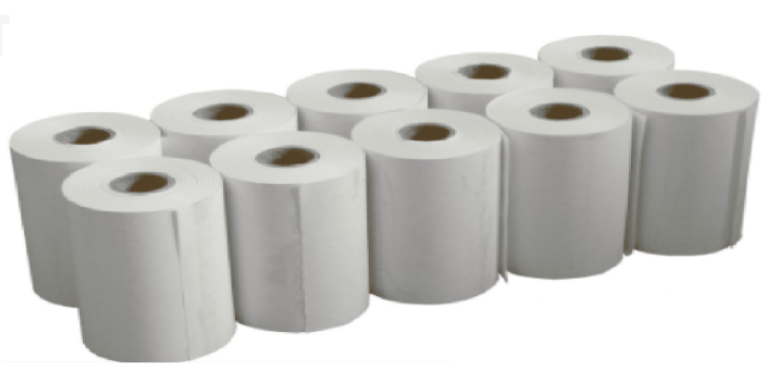 HIGH WHITE PAPER ROLL CALCULATOR HIGH WHITE PAPER ROLL 57 X 65 X 12MM (100 ROLLS)
